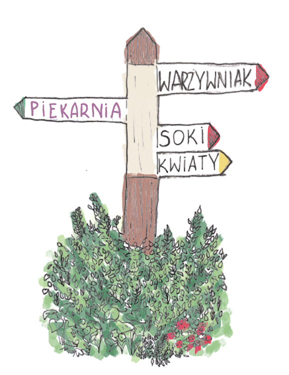 Rysiny drogowskaz piekarnia icon