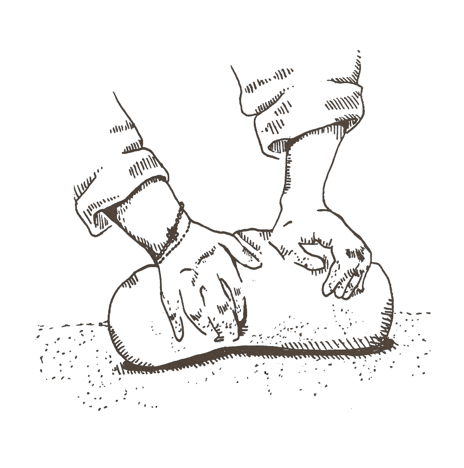 Ikona - ilustracja wyrabianie chleba Rysiny
