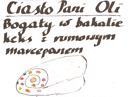 Ilustracja keksu Pani Oli