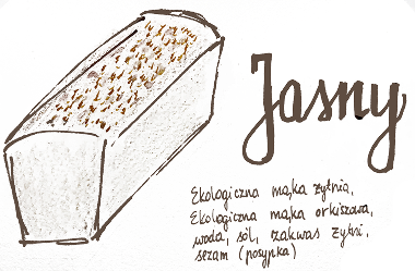 Ilustracja chleba jasnego