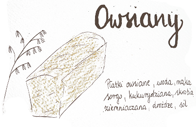 Ilustracja chleba owsianego