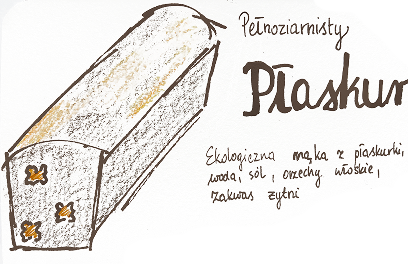 Ilustracja chleba płaskur