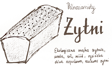 Ilustracja chleba żytniego
