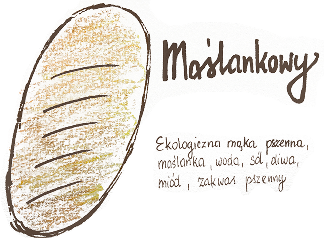 Ilustracja chleba maślankowego