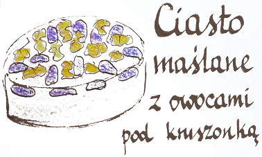 Ilustracja ciasta maślanego