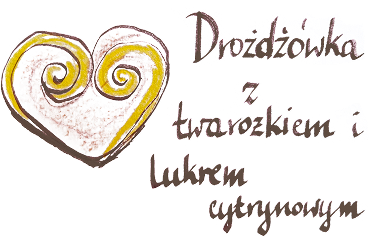 Ilustracja drożdżówki z serem
