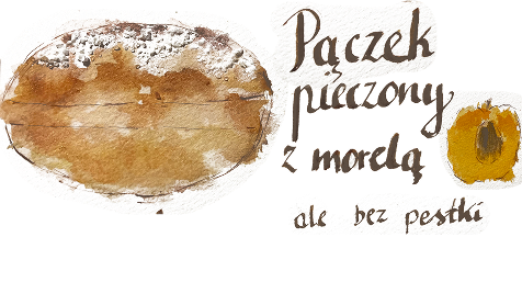 Ilustracja pączka z morelą